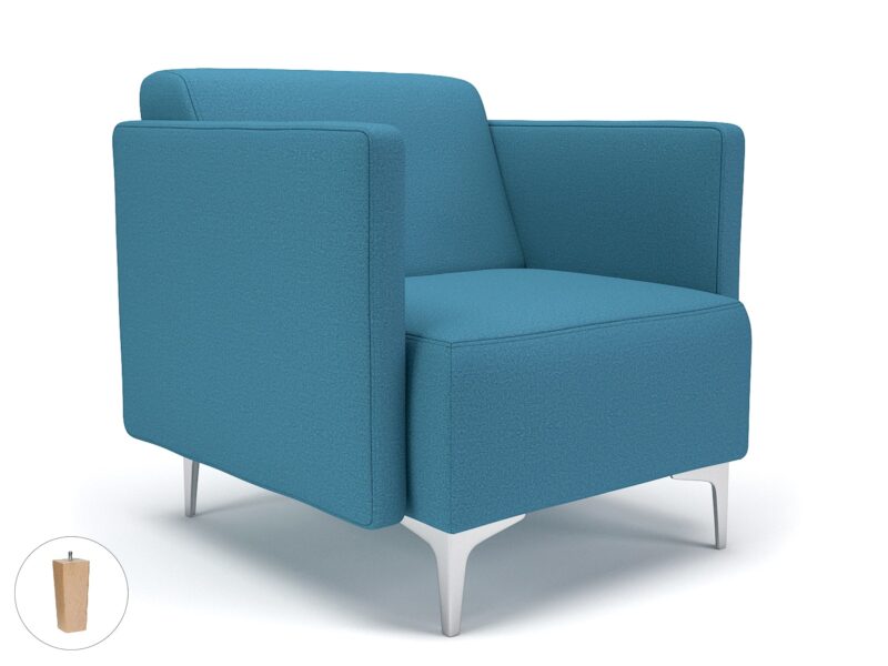 Napa Slim Arm 75cm Wide Armchair in Warwick Dolly Fabric - Image 34
