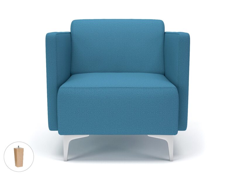 Napa Slim Arm 75cm Wide Armchair in Warwick Dolly Fabric - Image 35