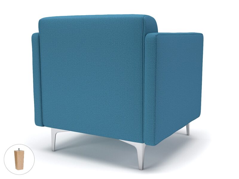 Napa Slim Arm 75cm Wide Armchair in Warwick Dolly Fabric - Image 36