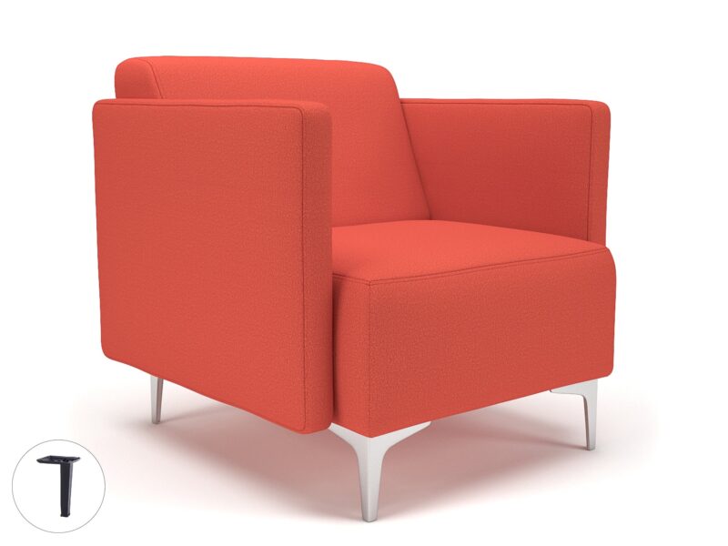 Napa Slim Arm 75cm Wide Armchair in Warwick Dolly Fabric - Image 52