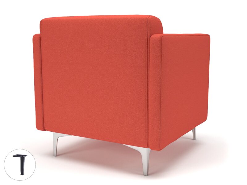 Napa Slim Arm 75cm Wide Armchair in Warwick Dolly Fabric - Image 54