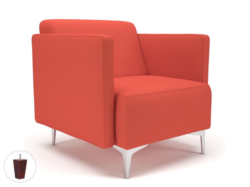 Napa Slim Arm 75cm Wide Armchair in Warwick Dolly Fabric - Image 55