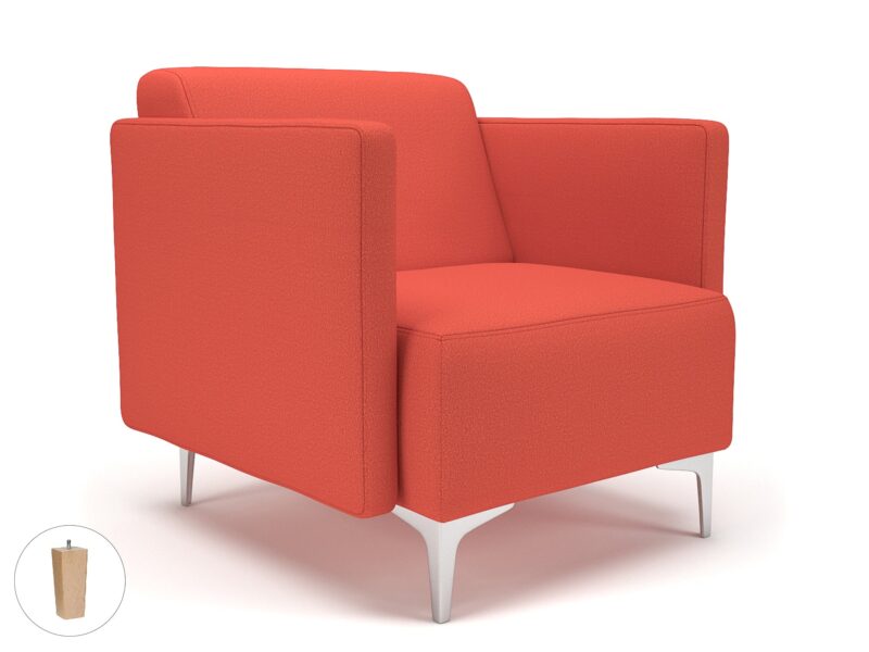 Napa Slim Arm 75cm Wide Armchair in Warwick Dolly Fabric - Image 58