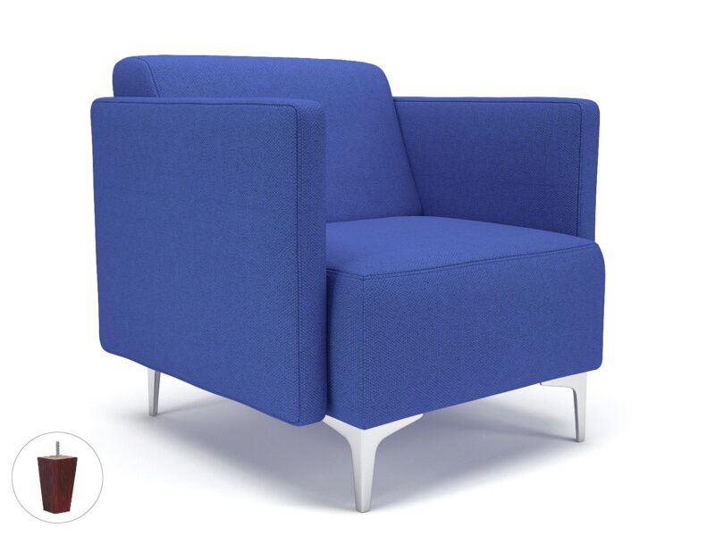 Napa Slim Arm 75cm Wide Armchair in Camira Era Fabric - Image 55