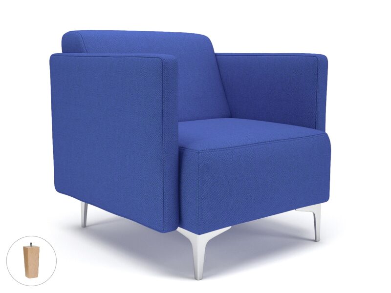 Napa Slim Arm 75cm Wide Armchair in Camira Era Fabric - Image 58