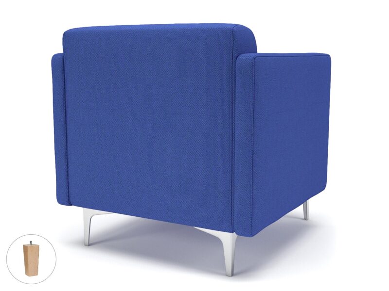 Napa Slim Arm 75cm Wide Armchair in Camira Era Fabric - Image 60