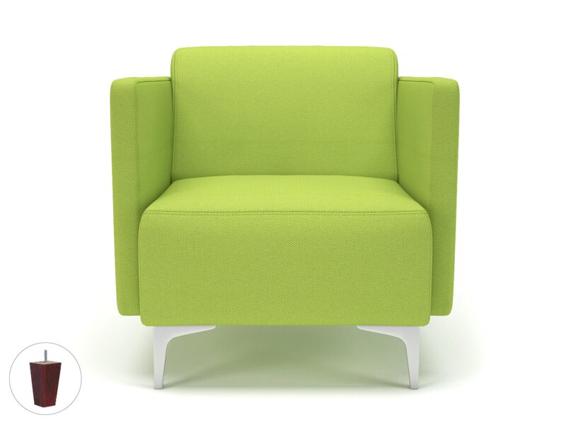 Napa Slim Arm 75cm Wide Armchair in Camira Era Fabric - Image 68