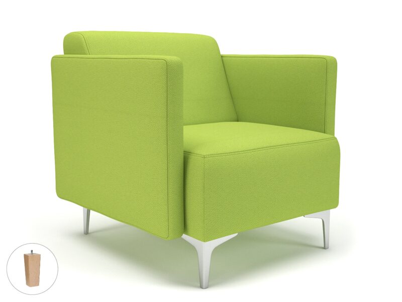 Napa Slim Arm 75cm Wide Armchair in Camira Era Fabric - Image 70