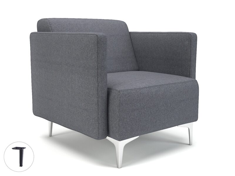 Napa Slim Arm 75cm Wide Armchair in Camira Era Fabric - Image 76