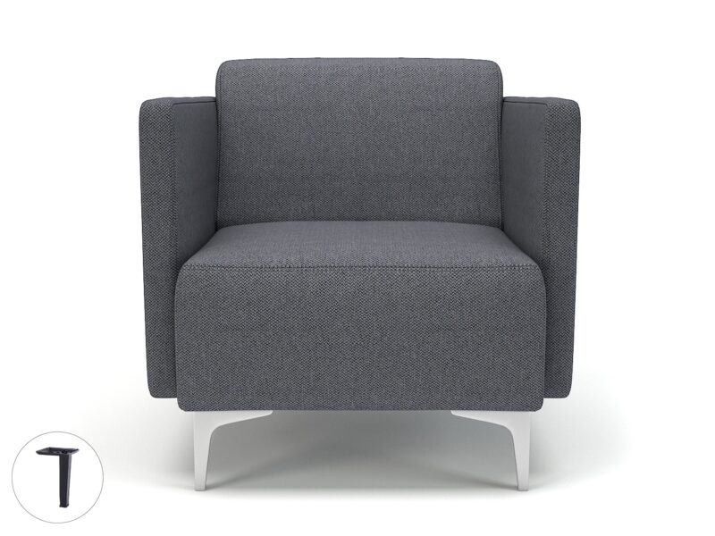 Napa Slim Arm 75cm Wide Armchair in Camira Era Fabric - Image 77