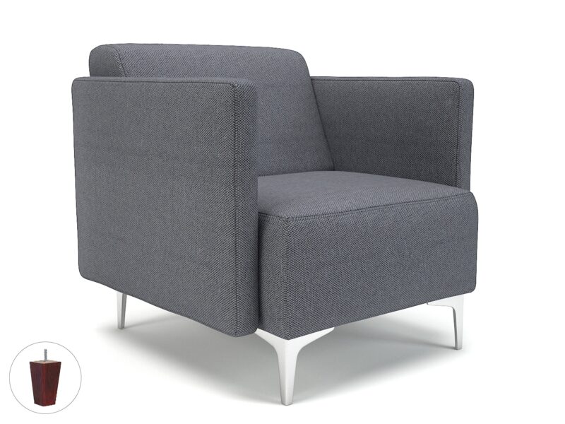 Napa Slim Arm 75cm Wide Armchair in Camira Era Fabric - Image 79