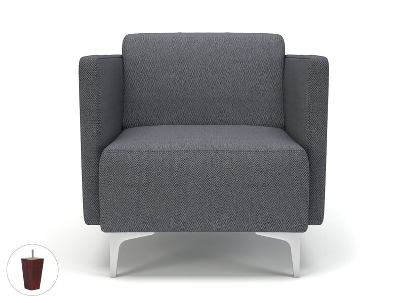 Napa Slim Arm 75cm Wide Armchair in Camira Era Fabric - Image 80