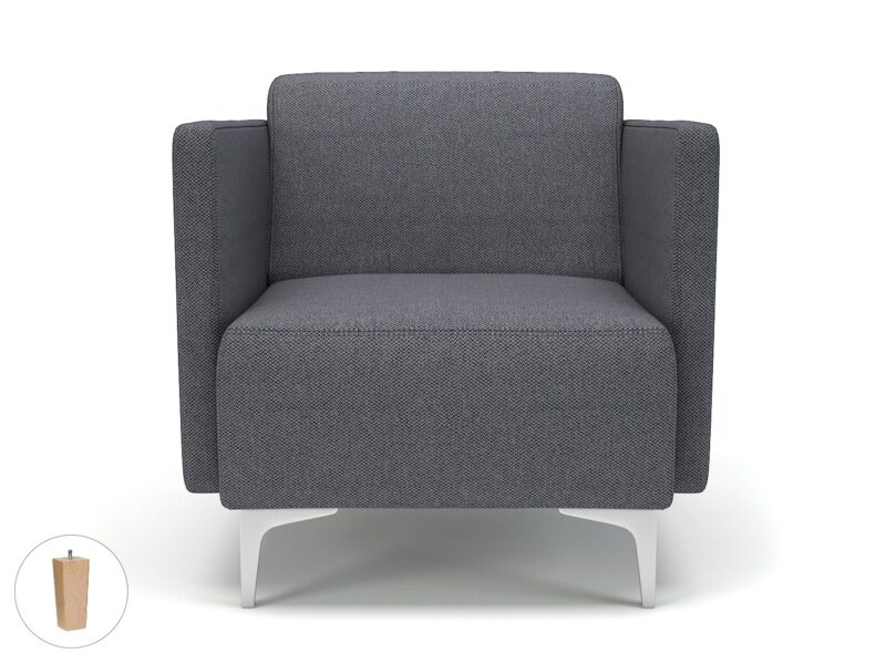 Napa Slim Arm 75cm Wide Armchair in Camira Era Fabric - Image 83