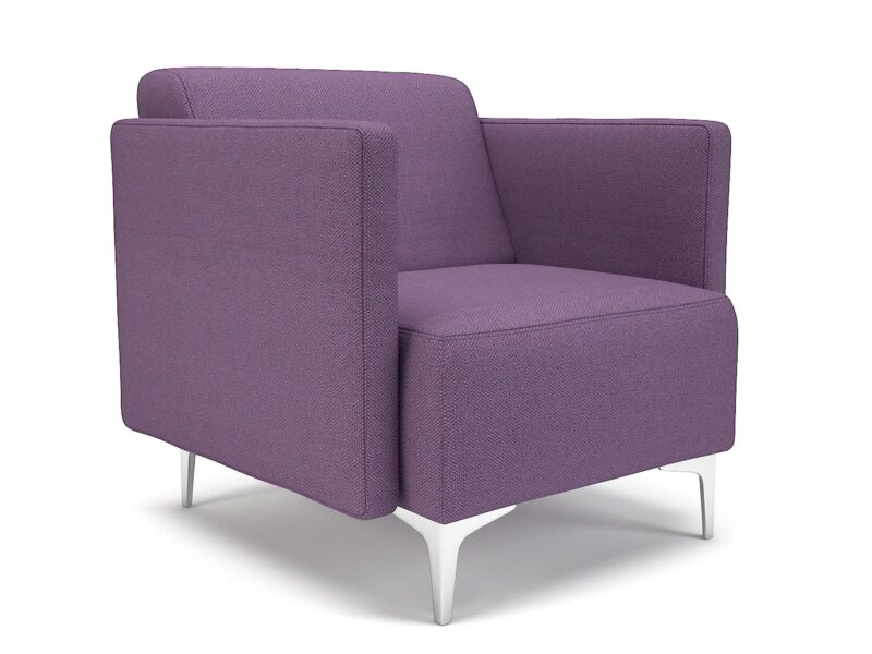 Napa Slim Arm 75cm Wide Armchair in Camira Era Fabric - Image 85