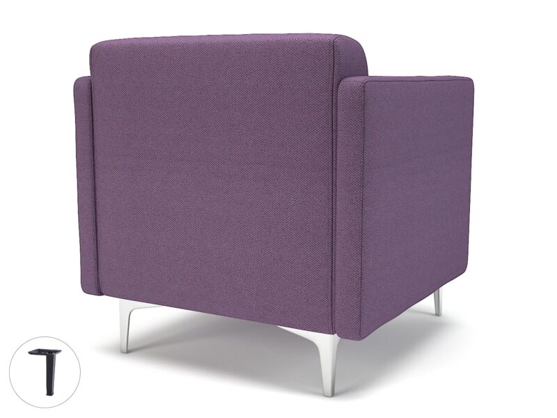 Napa Slim Arm 75cm Wide Armchair in Camira Era Fabric - Image 90