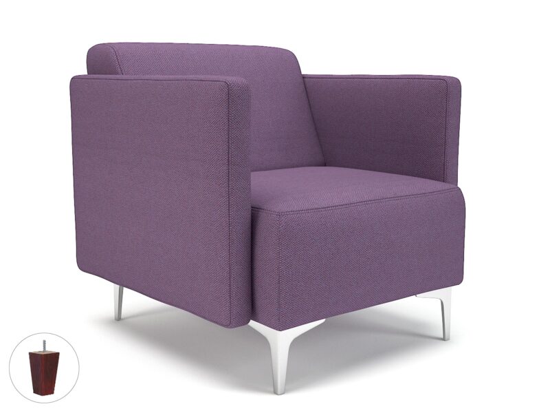 Napa Slim Arm 75cm Wide Armchair in Camira Era Fabric - Image 91