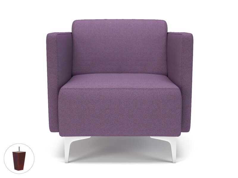 Napa Slim Arm 75cm Wide Armchair in Camira Era Fabric - Image 92