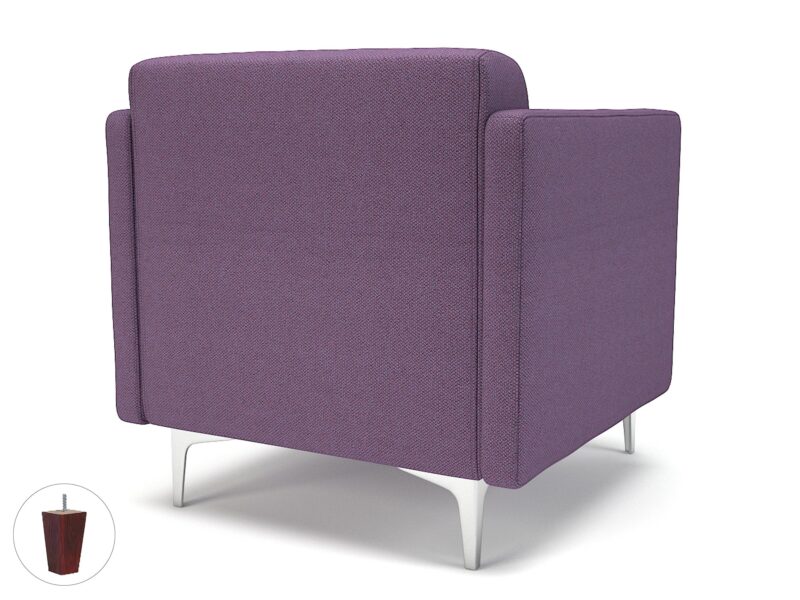 Napa Slim Arm 75cm Wide Armchair in Camira Era Fabric - Image 93