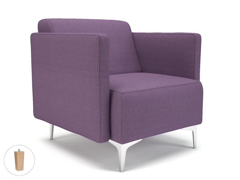 Napa Slim Arm 75cm Wide Armchair in Camira Era Fabric - Image 94