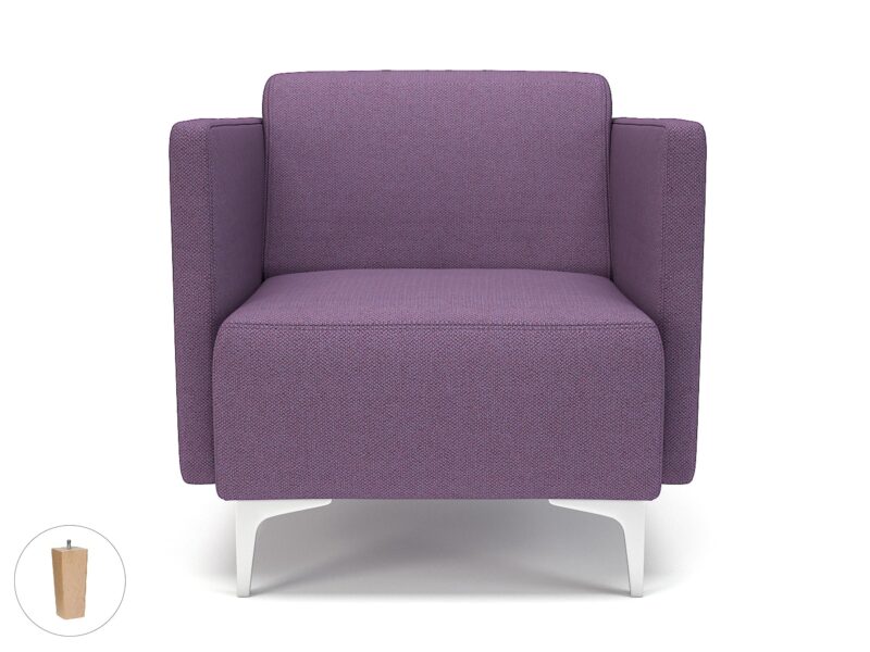 Napa Slim Arm 75cm Wide Armchair in Camira Era Fabric - Image 95