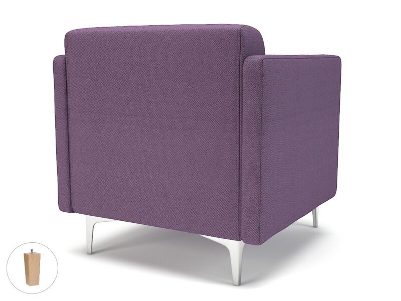 Napa Slim Arm 75cm Wide Armchair in Camira Era Fabric - Image 96