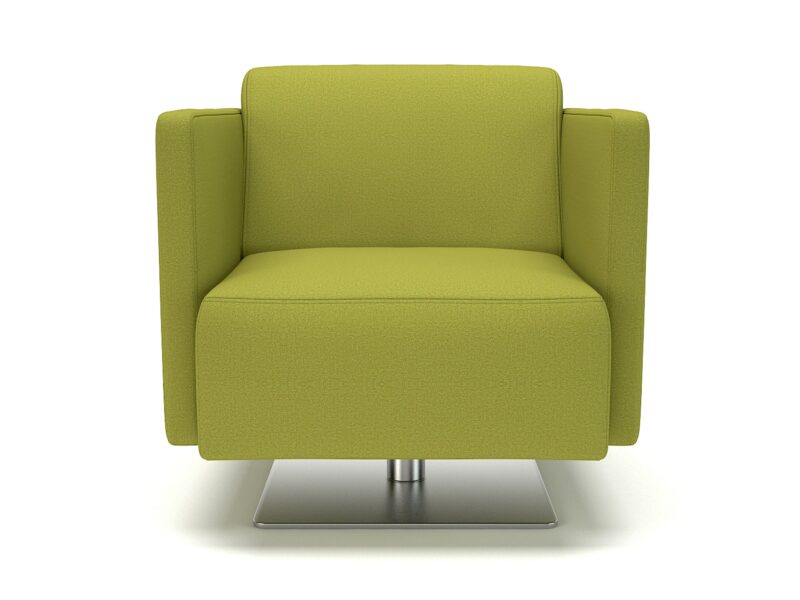 Napa Slim Arm 75cm Wide Swivel Armchair in Warwick Dolly Fabric - Image 2