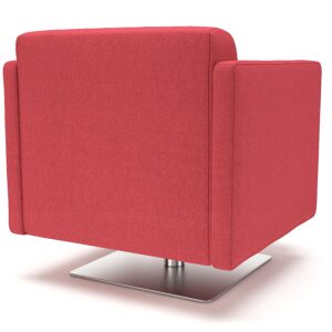 Napa Slim Arm 75cm Wide Swivel Armchair in Camira Era Fabric - Image 3