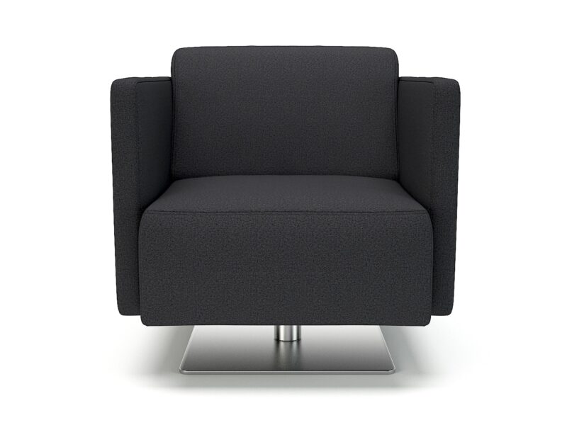 Napa Slim Arm 75cm Wide Swivel Armchair in Warwick Dolly Fabric - Image 5