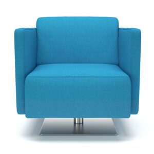 Napa Slim Arm 75cm Wide Swivel Armchair in Camira Era Fabric - Image 5