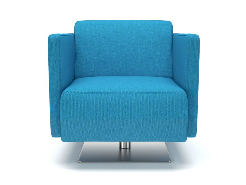 Napa Slim Arm 75cm Wide Swivel Armchair in Camira Era Fabric - Image 5