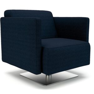 Napa Slim Arm 75cm Wide Swivel Armchair in Camira Era Fabric - Image 7