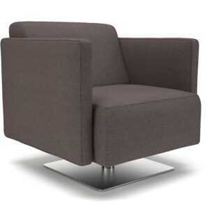 Napa Slim Arm 75cm Wide Swivel Armchair in Camira Era Fabric - Image 10
