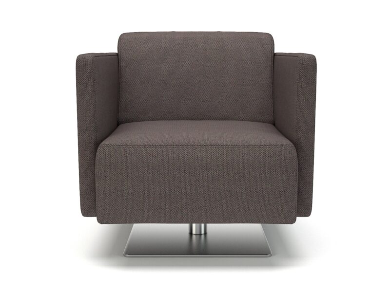 Napa Slim Arm 75cm Wide Swivel Armchair in Camira Era Fabric - Image 11