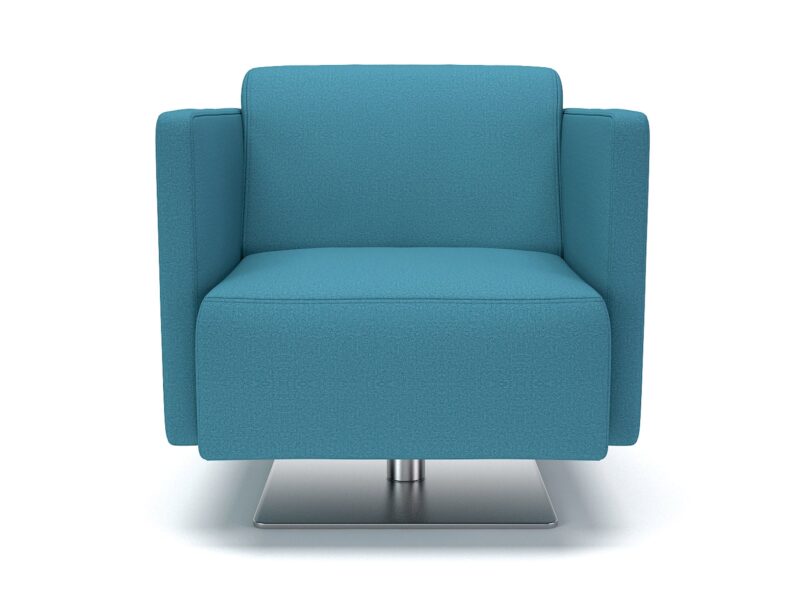 Napa Slim Arm 75cm Wide Swivel Armchair in Warwick Dolly Fabric - Image 8