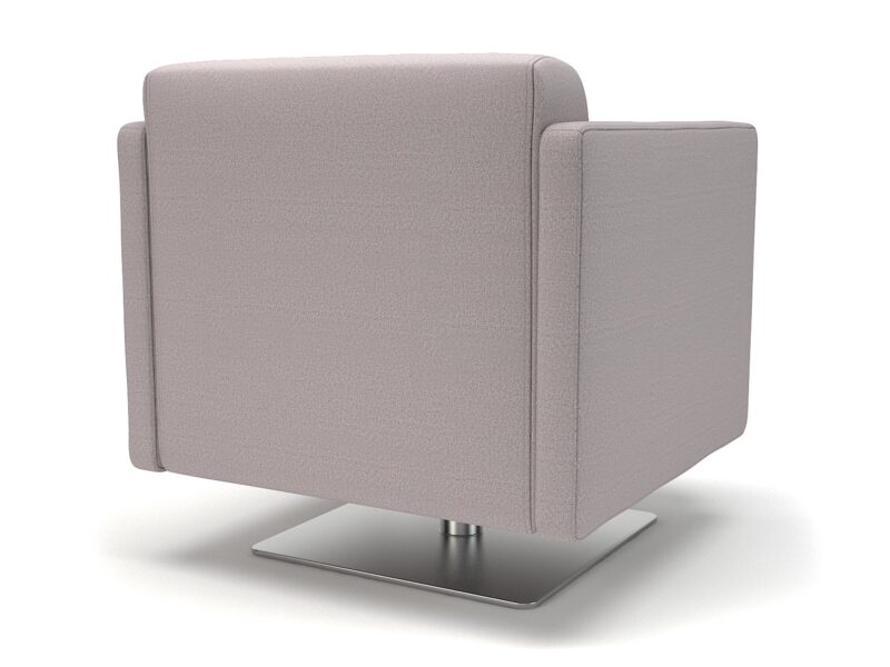 Napa Slim Arm 75cm Wide Swivel Armchair in Warwick Dolly Fabric - Image 12