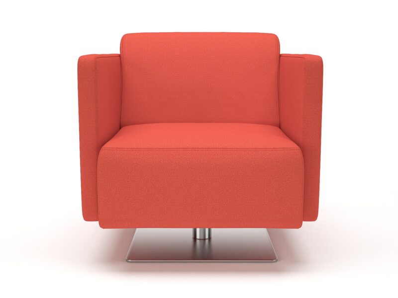 Napa Slim Arm 75cm Wide Swivel Armchair in Warwick Dolly Fabric - Image 14