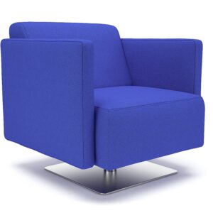 Napa Slim Arm 75cm Wide Swivel Armchair in Camira Era Fabric - Image 13