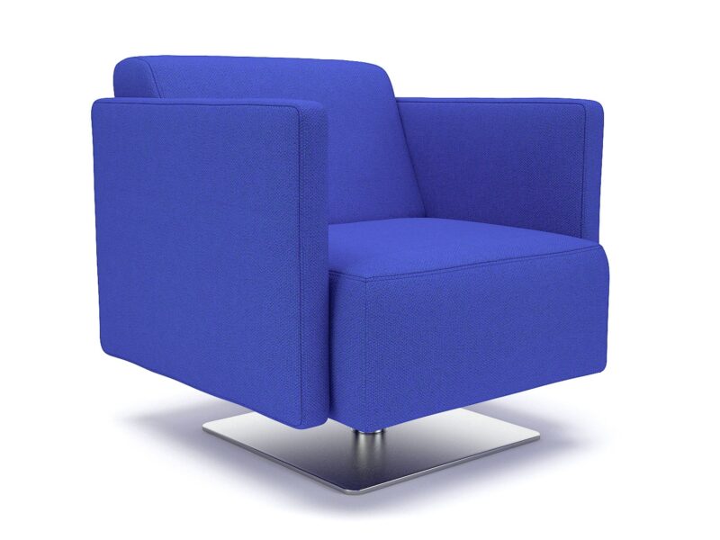Napa Slim Arm 75cm Wide Swivel Armchair in Camira Era Fabric - Image 13
