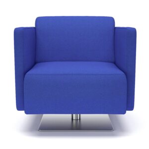 Napa Slim Arm 75cm Wide Swivel Armchair in Camira Era Fabric - Image 14