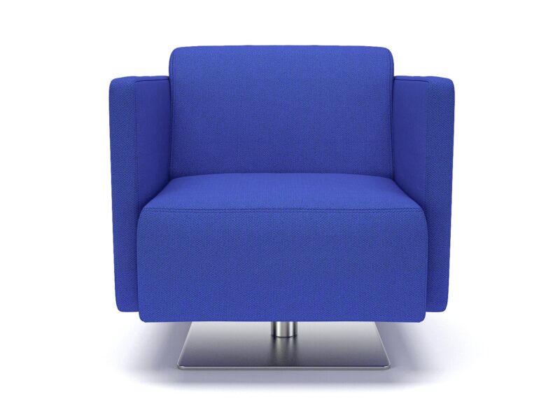 Napa Slim Arm 75cm Wide Swivel Armchair in Camira Era Fabric - Image 14
