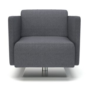 Napa Slim Arm 75cm Wide Swivel Armchair in Camira Era Fabric - Image 20