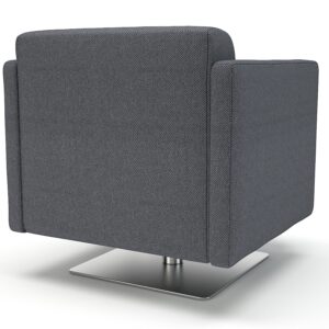 Napa Slim Arm 75cm Wide Swivel Armchair in Camira Era Fabric - Image 21