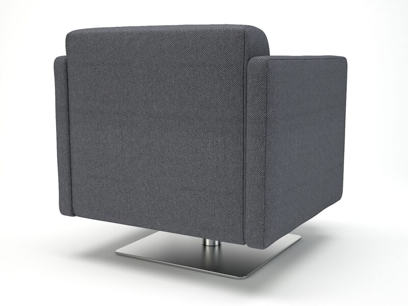 Napa Slim Arm 75cm Wide Swivel Armchair in Camira Era Fabric - Image 21