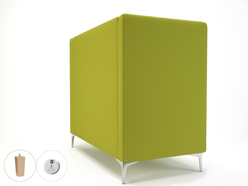Altus 128cm Wide Privacy Booth in Warwick Dolly Fabric with Socket - Image 16