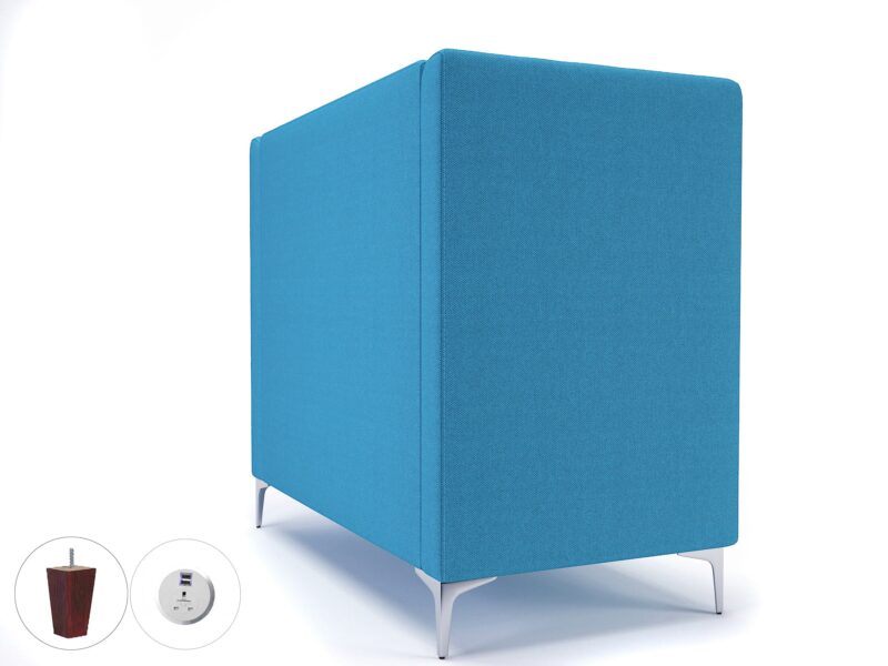 Altus 128cm Wide Privacy Booth in Camira Era Fabric with Socket - Image 28