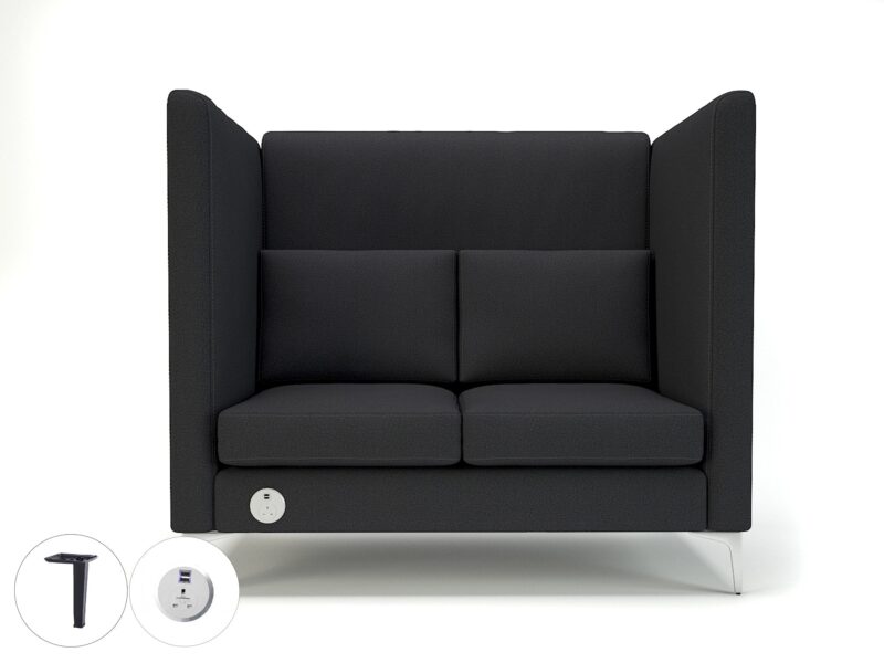 Altus 128cm Wide Privacy Booth in Warwick Dolly Fabric with Socket - Image 21