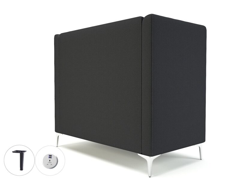 Altus 128cm Wide Privacy Booth in Warwick Dolly Fabric with Socket - Image 22