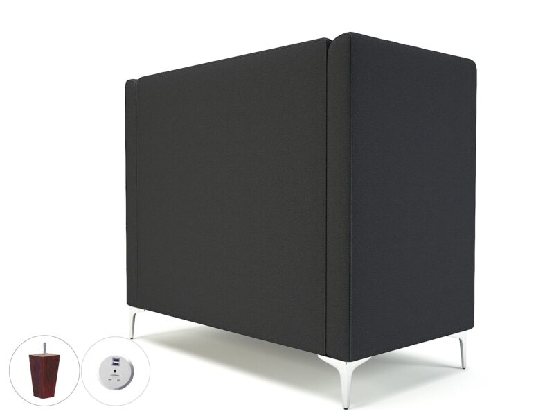 Altus 128cm Wide Privacy Booth in Warwick Dolly Fabric with Socket - Image 25