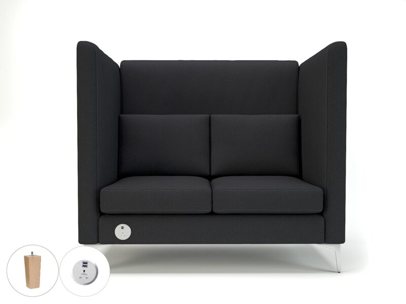 Altus 128cm Wide Privacy Booth in Warwick Dolly Fabric with Socket - Image 27