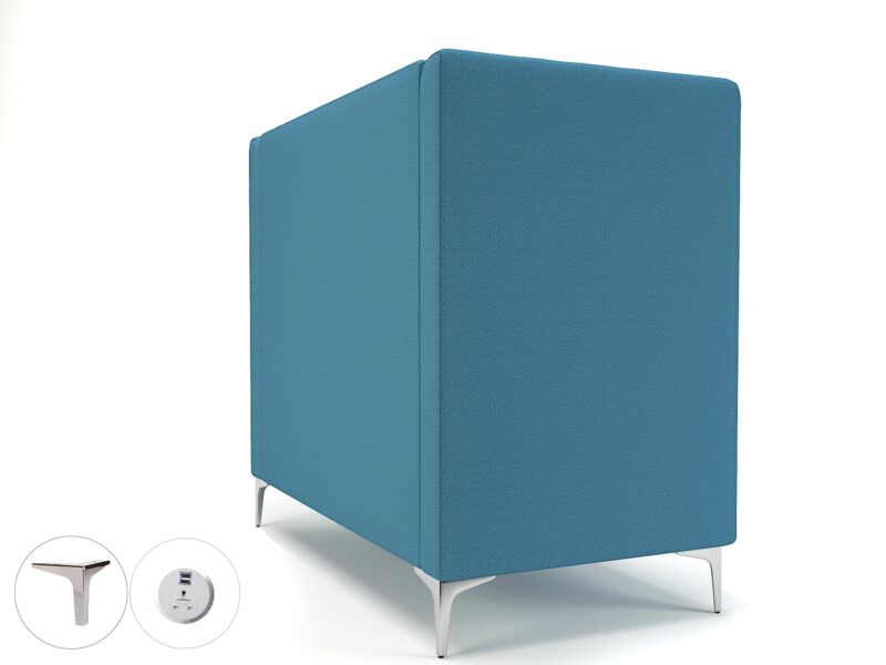 Altus 128cm Wide Privacy Booth in Warwick Dolly Fabric with Socket - Image 32